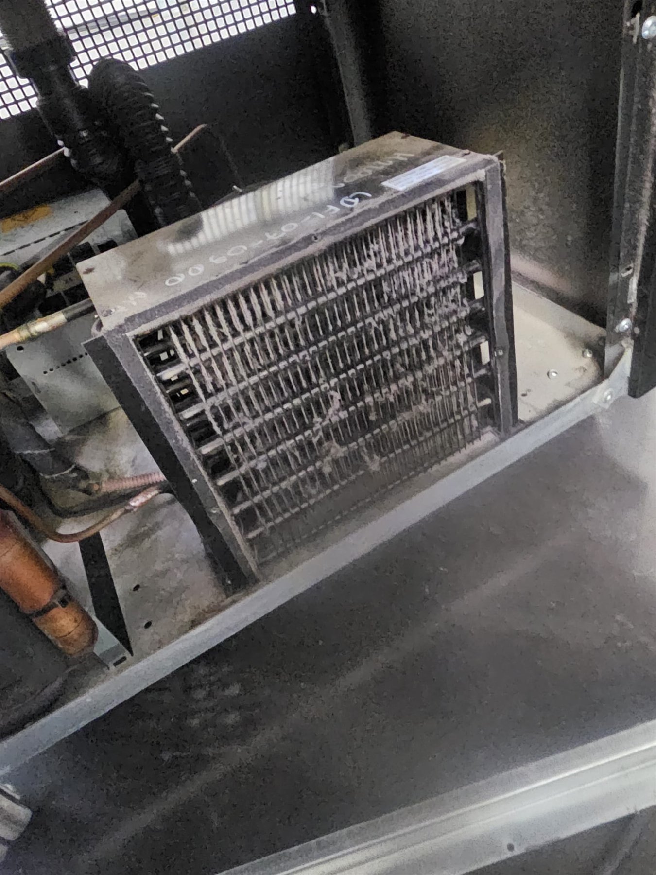 Evaporateur frigorifique en maintenance